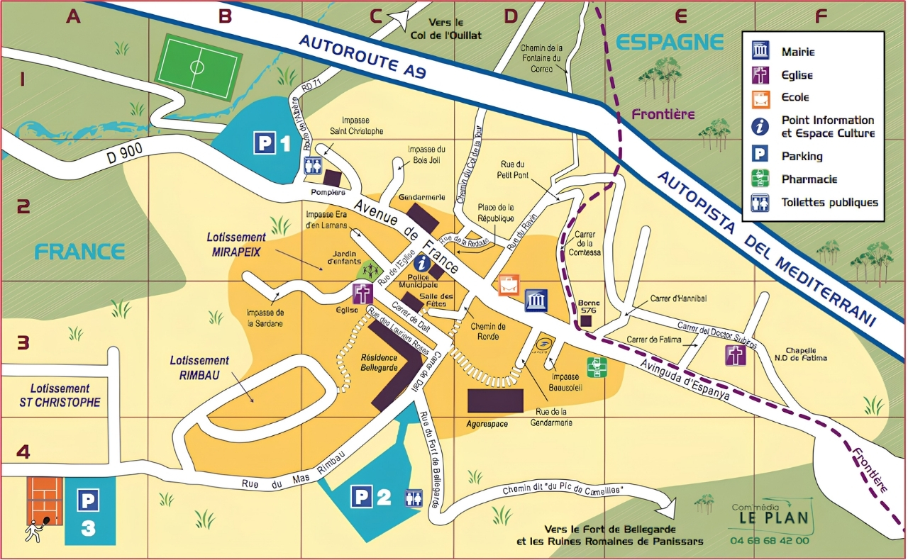 Plan du Village - Mairie Le Perthus